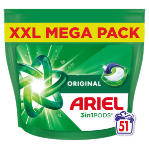 Ariel All in 1 Washing Pods Original 51 Washes 974.1g