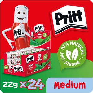 Alternative view of Pritt 24927 Stick Medium Adhesive Glue Sticks, 22 g - Pack of 24,white