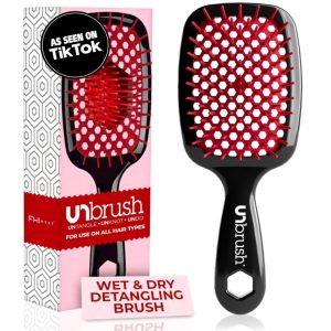 FHI HEAT Unbrush, Red – Detangling Hair Brush Red