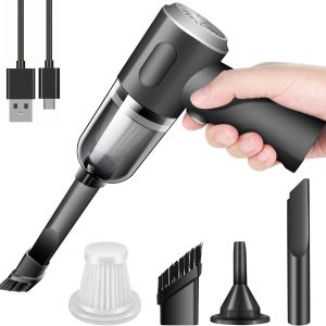 Handheld Vacuum Cleaner, Powerful Handheld Wireless Vacuum Cleaner with Strong Suction for Home, Car, Desktop Cleaning, Household Appliances for Daily Use, Car Stuff
