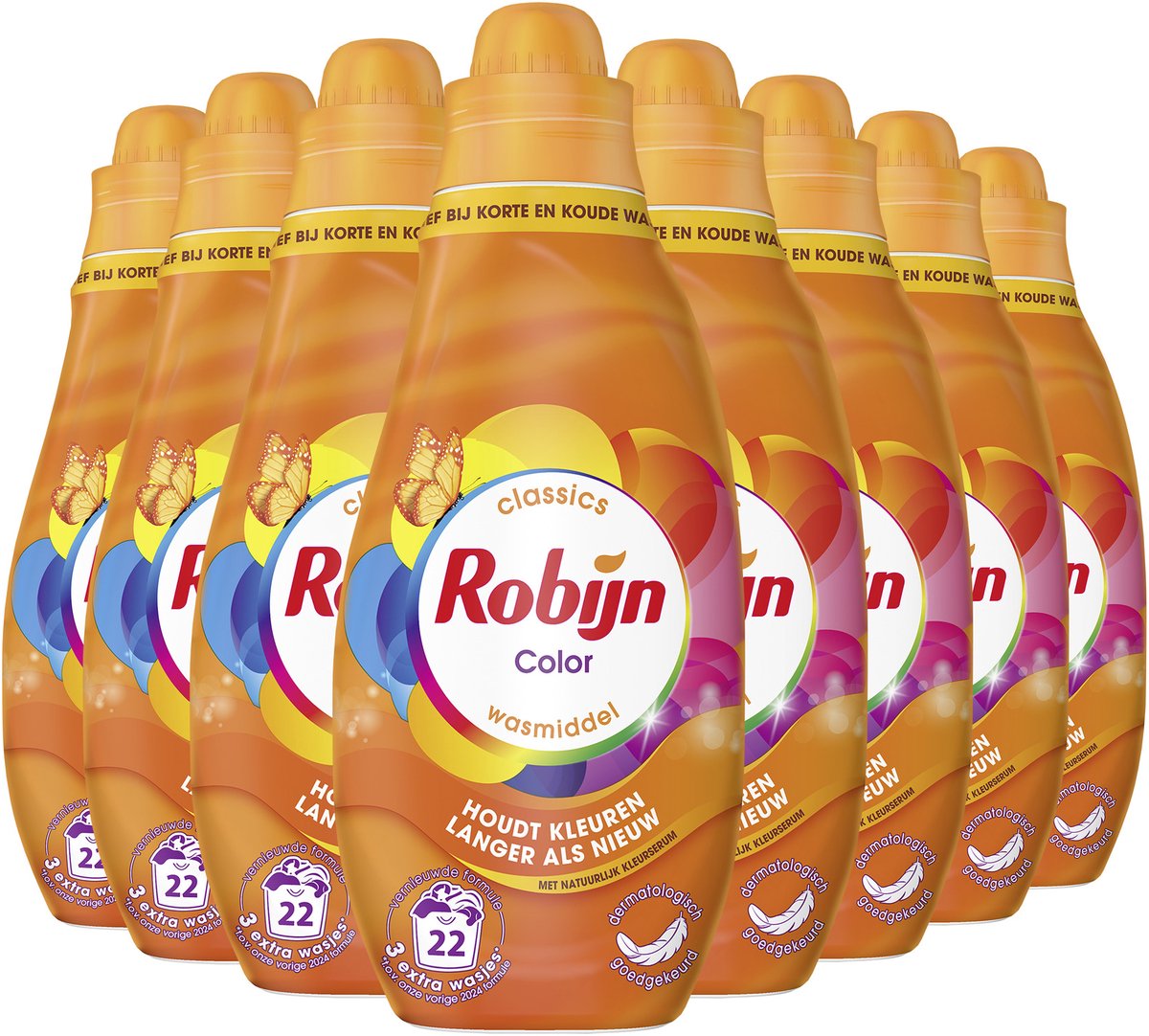 Robijn Klein & Krachtig Classics Vloeibaar Wasmiddel - Color - 4 x 22 wasbeurten - Voordeelverpakking - Image 7