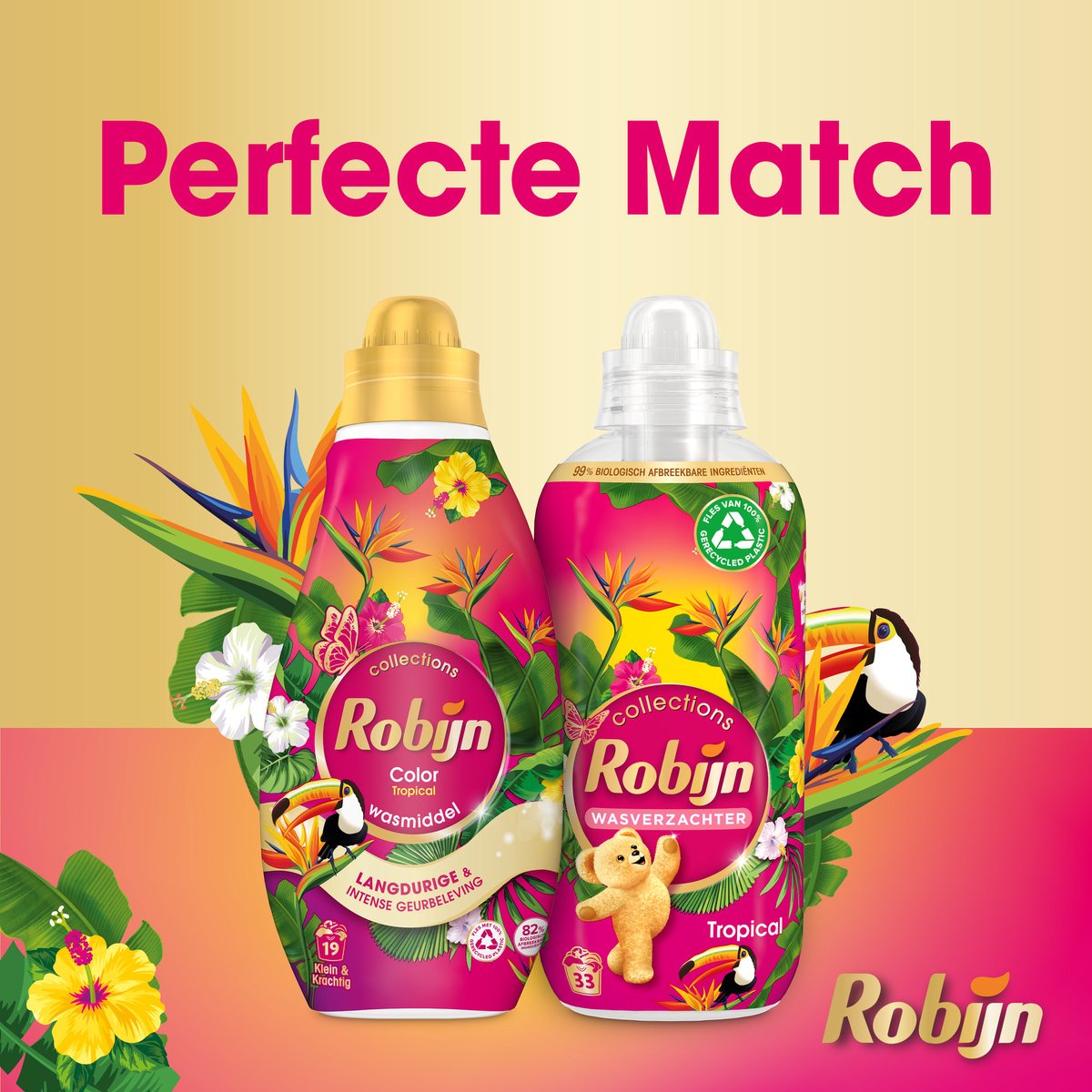 Robijn Klein & Krachtig Collections Vloeibaar Wasmiddel - Tropical - 4 x 19 wasbeurten - Voordeelverpakking - Image 5