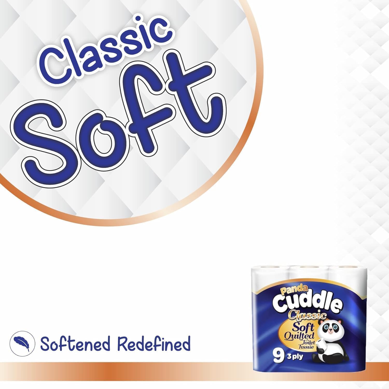 Panda Cuddle Soft Quilted Toilet Rolls, Super Quality Classic 3 Ply Toilet Tissue Unscented, Provide Ultimate Quilted Comfort – 90 Rolls - Image 3