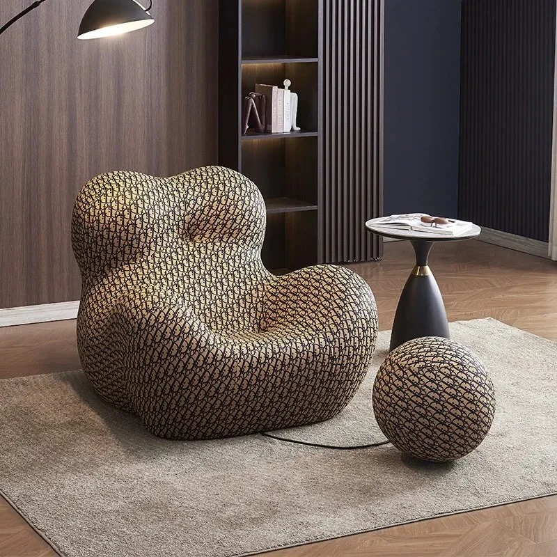 Fully compressed sponge arms lazy sofa single leisure chair - Image 5