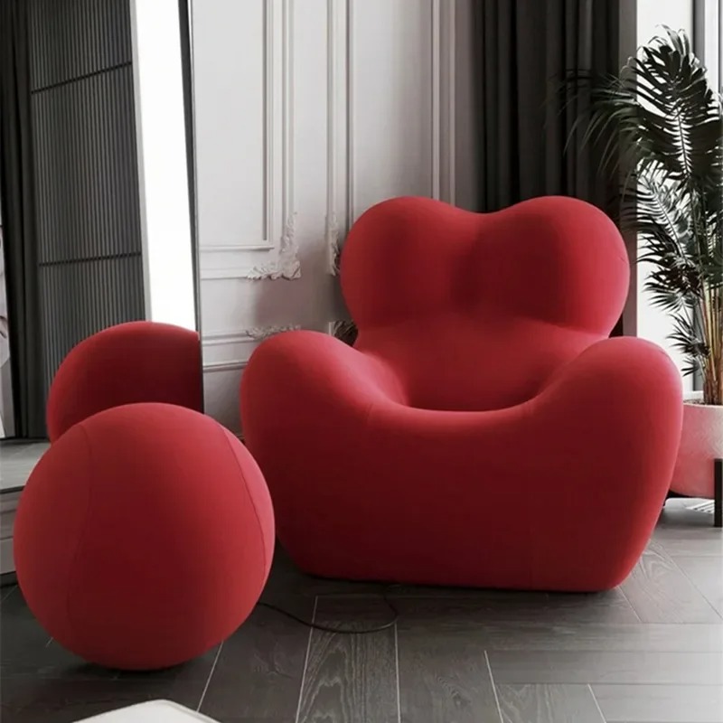 Fully compressed sponge arms lazy sofa single leisure chair - Image 4