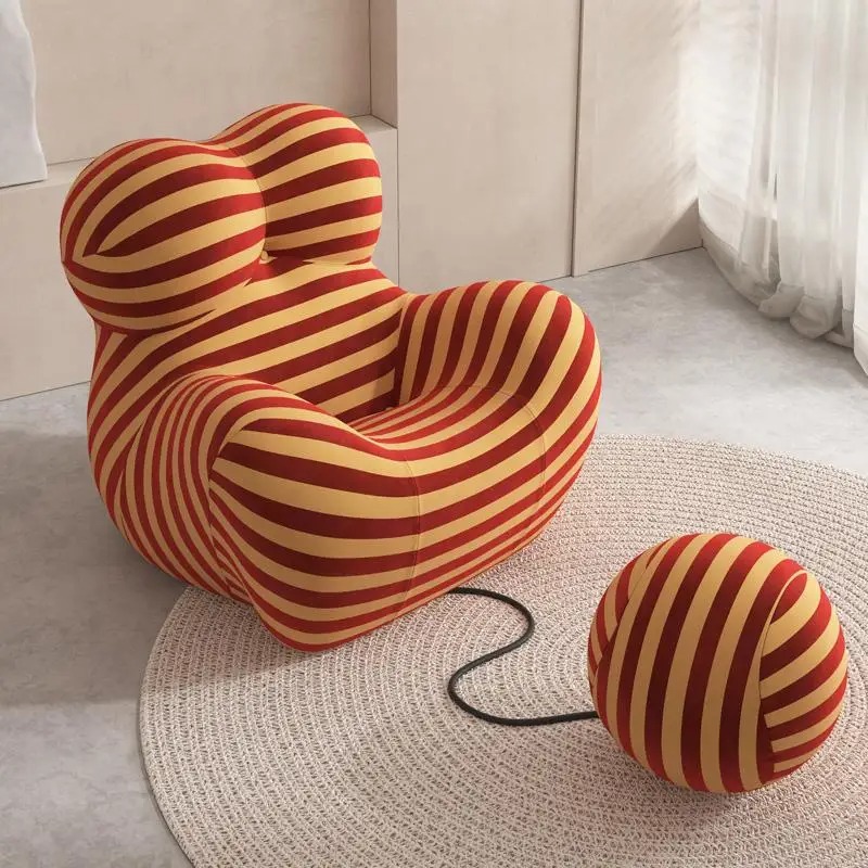 Fully compressed sponge arms lazy sofa single leisure chair - Image 12