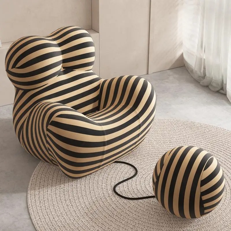 Fully compressed sponge arms lazy sofa single leisure chair - Image 11